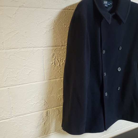 Polo by Ralph Lauren Navy Cashmere Peacoat Size XL - Picture 5 of 9